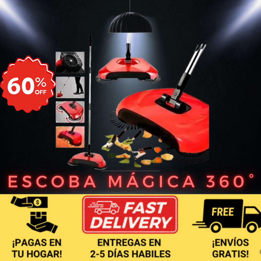 ESCOBA MÁGICA 360° 3 EN 1 🧹✨