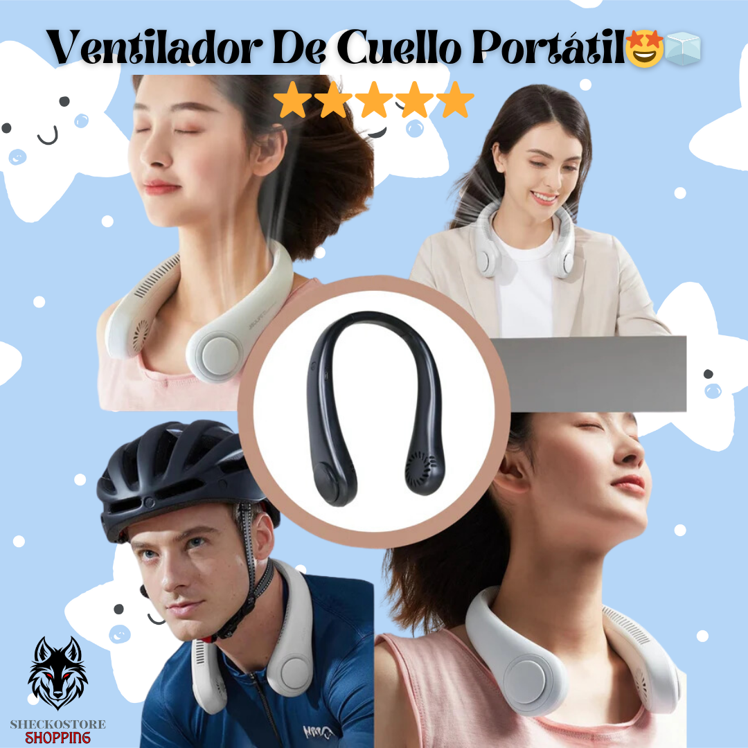 Ventilador De Cuello Portátil🤩🏃🏻‍♂️🏃🏻‍♀️🌬️